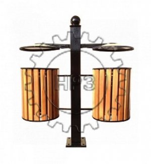 Урна для мусора двойная - U04